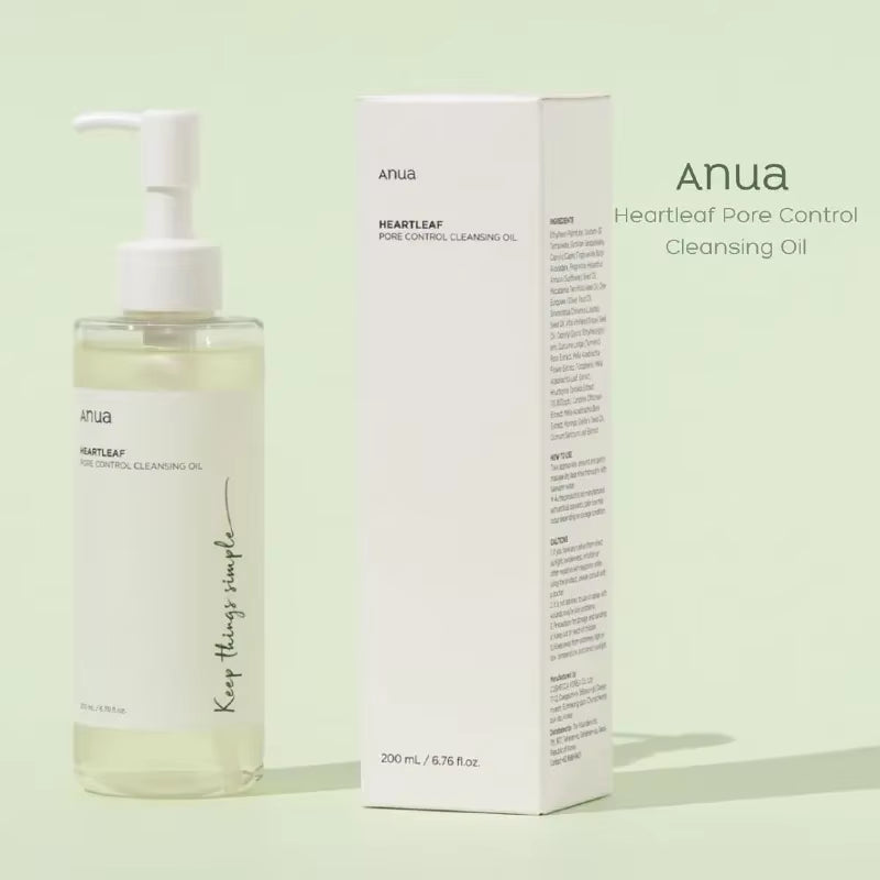Korean Anua Skin Care Set Heartleaf 77% Toner Deep Cleansing Oil Remove Cosmetic Face Cleanser Skincare Products Original