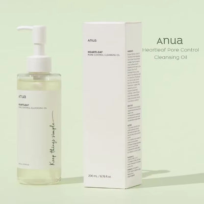 Korean Anua Skin Care Set Heartleaf 77% Toner Deep Cleansing Oil Remove Cosmetic Face Cleanser Skincare Products Original