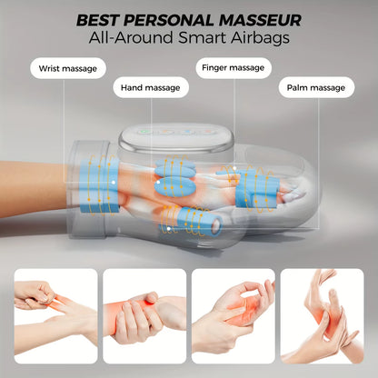 Electric Hand Massager, Cordless Heating and Compression of Arthritis Carpal Tunnel, Relieves Hand Fatigue, Holiday Gift for Wom